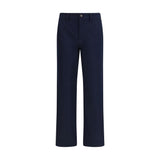 Burberry Blue Cotton Chino Pants