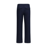 Burberry Blue Cotton Chino Pants