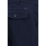 Burberry Blue Cotton Chino Pants
