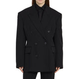 Balenciaga Black Wool Coat