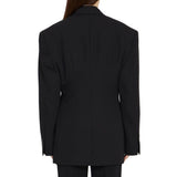 Balenciaga Black Wool Coat