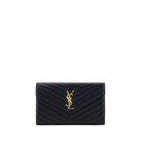 Saint Laurent Black Calf Leather Bos Taurus Shoulder Bag