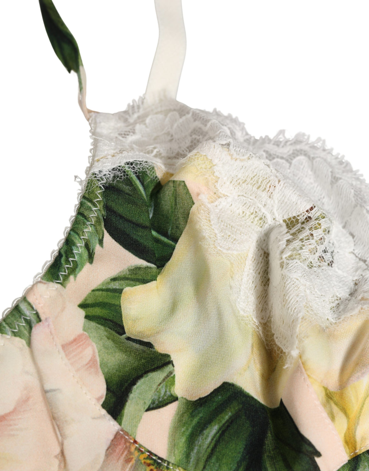 Dolce & Gabbana Multicolor Floral Print Soft Cup Bra Underwear