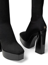 Jimmy Choo Black Fabric Over The Knee