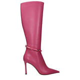 Jimmy Choo Pink Leather High Heel Boots