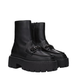 Jimmy Choo Black Leather Ankle Boots