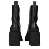 Jimmy Choo Black Leather Ankle Boots