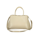Valentino Beige Polyurethane Women's Bag with Handles and Adjustable Strap