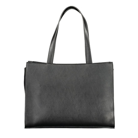 Mario Valentino Nero Polyurethane Women's Bag With Multiple Compartments