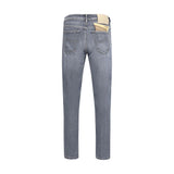 Jacob Cohen Blue Cotton Slim Fit Jeans