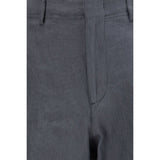 Lardini Gray Linen Cargo Pants