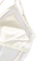 Dolce & Gabbana White Sheer Nylon Bodysuit Halterneck Underwear