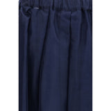 Max Mara Blue Cotton Long Skirt