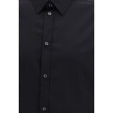 Dolce & Gabbana Black Cotton Dress Shirt