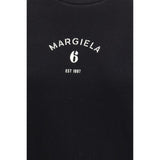 MM6 Black Cotton Sweatshirt