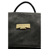 Baldinini Trend Black Leather Women Backpack