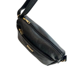 Baldinini Trend Black Leather Women Crossbody Bag