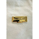 Baldinini Trend White Cowhide Clutch Bag