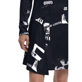 Desigual Black Viscose Short Dress