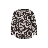 Street One Brown Linen Blouse