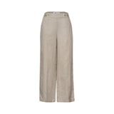Street One Beige Linen Casual Pants