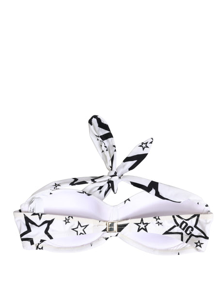 Dolce & Gabbana White Millennials Star Padded Bandeau Underwear