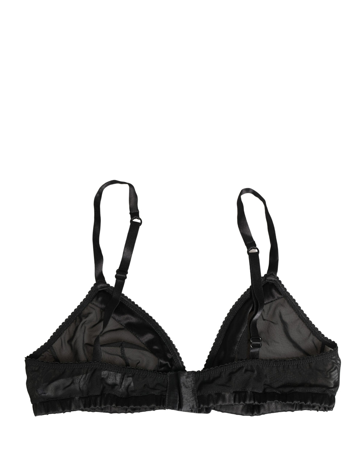 Dolce & Gabbana Black Nylon Stretch Soft Cup Brassiere Underwear