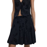Desigual Black Polyester Mini Skirt