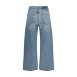 Mother Denim Blue Cotton High-Waisted Jean