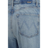 Mother Denim Blue Cotton High-Waisted Jean
