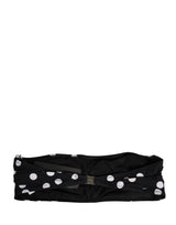 Dolce & Gabbana Black White Polka Dot Bandeau Beachwear Swimwear