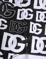 Dolce & Gabbana Black White DG Logo Waistband Girdle Underwear