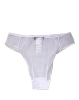 Dolce & Gabbana White Sheer Silk Stretch High Brief Underwear