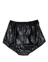 Dolce & Gabbana Black Silk Blend High Waist Girdle Panty Underwear