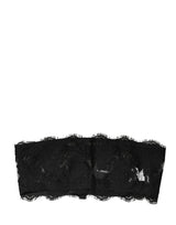 Dolce & Gabbana Black Lace Bandeau Bra Tube Top Underwear