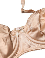 Dolce & Gabbana Beige Semi-Pad Underwire Balconette Bra Underwear