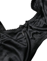 Dolce & Gabbana Black Semi-Pad Underwire Balconette Bra Underwear
