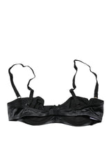 Dolce & Gabbana Black Semi-Pad Underwire Balconette Bra Underwear