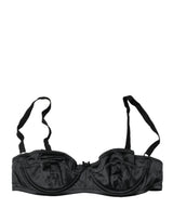 Dolce & Gabbana Black Semi-Pad Underwire Balconette Bra Underwear