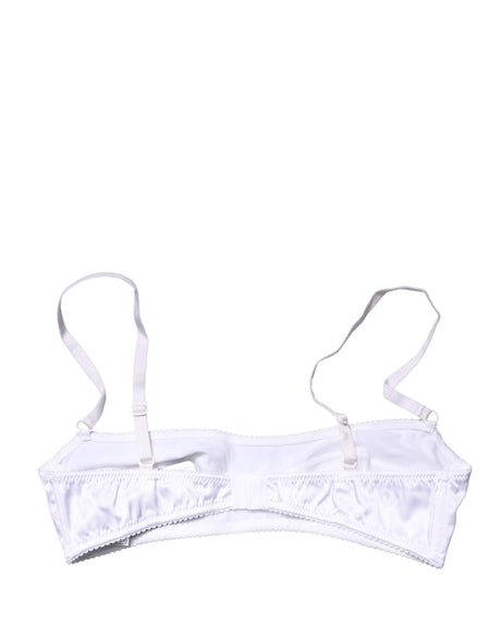 Dolce & Gabbana White Semi-Pad Underwire Balconette Bra Underwear