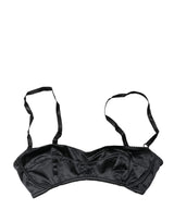 Dolce & Gabbana Black Semi-Pad Underwire Balconette Bra Underwear