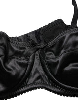 Dolce & Gabbana Black Semi-Pad Underwire Balconette Bra Underwear