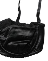 Dolce & Gabbana Black Semi-Pad Underwire Balconette Bra Underwear
