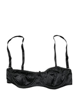 Dolce & Gabbana Black Semi-Pad Underwire Balconette Bra Underwear