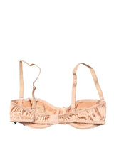 Dolce & Gabbana Beige Semi-Pad Underwire Balconette Bra Underwear