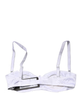 Dolce & Gabbana White Semi-Pad Underwire Balconette Bra Underwear