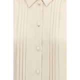 Valentino Beige Silk Shirt
