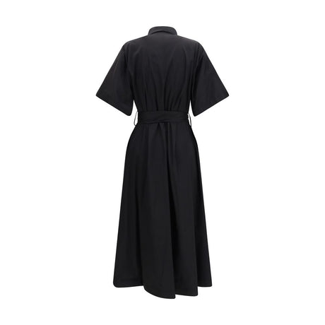 Ella Black Cotton Casual Dress