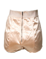 Dolce & Gabbana Beige Silk Blend High Waist Girdle Panty Underwear
