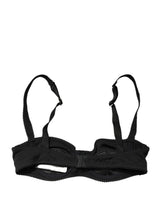 Dolce & Gabbana Black Semi-Pad Underwire Balconette Bra Underwear